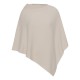 Gebroken witte kasjmier-poncho