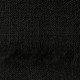 Zwarte pashmina-omslagdoek in dubbeldraads linnenbinding – afbeelding 3