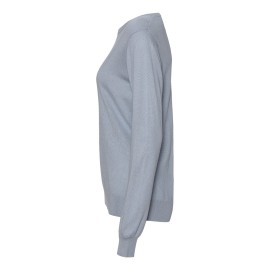 Lichtblauwe blouse van zijde/kasjmier-mix &ndash; afbeelding 2
