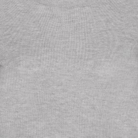 Lichtgrijze blouse van zijde/kasjmier-mix &ndash; afbeelding 2