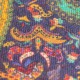 Donkerblauwe paisley-sjaal – afbeelding 2