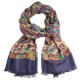 Donkerblauwe paisley-sjaal