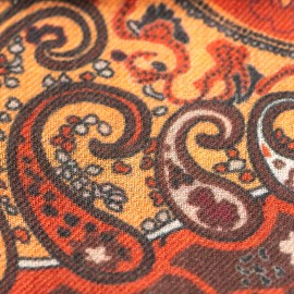 Paisley-sjaal in oranje en rode tinten &ndash; afbeelding 2