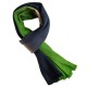 Jak-sjaal in naturel/marineblauw/groen