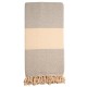 Grijs/beige badhanddoek