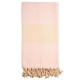Lichtroze/beige badhanddoek