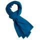 Staalblauwe keper geweven pashmina-sjaal