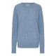 Duifblauwe oversized kasjmier-trui