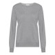 Lichtgrijze blouse van zijde/kasjmier-mix