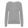 Lichtgrijze blouse van zijde/kasjmier-mix