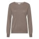 Taupegrijze blouse van zijde/kasjmier-mix