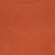 Oranje blouse in zijde/kasjmier ronde hals – afbeelding 4