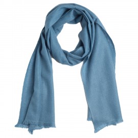 Kleine duifblauwe kasjmier-sjaal