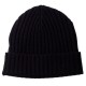 Zwarte kasjmier-beanie