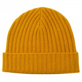 Kerriegele kasjmier-beanie