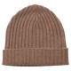 Taupegrijze kasjmier-beanie