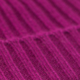 Pruimkleurige kasjmier-beanie