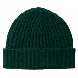 Flesgroene kasjmier-beanie