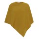 Kerriegele poncho in puur kasjmier