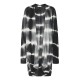 Kimono in zwart/wit tie dye