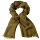 Diamant geweven pashmina-omslagdoek in donker olijf