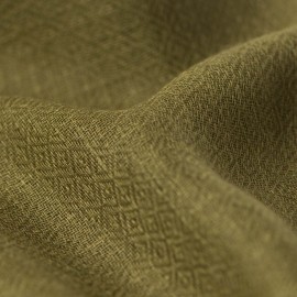 Diamant geweven pashmina-omslagdoek in donker olijf