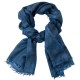 Kasjmier-omslagdoek in blauw spraypatroon