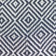 Marineblauwe hamamhanddoek in diamant en strepen – afbeelding 3