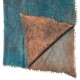 Kasjmier-omslagdoek in blauw/bruin spraypatroon – afbeelding 2
