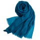 Grote zeeblauwe kasjmier-omslagdoek