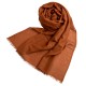 Bruine pashmina-omslagdoek in kasjmier en zijde