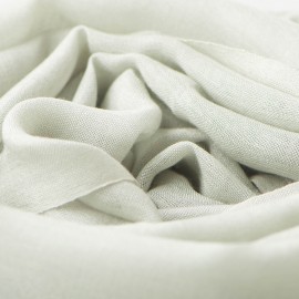 Lichte saliegroene pashmina-omslagdoek in kasjmier en zijde