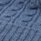 Indigoblauwe muts in merino/kasjmier – afbeelding 2
