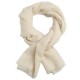 Gebroken witte jacquard pashmina-omslagdoek in puur kasjmier