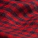 Kleingeruite pashmina-omslagdoek in rood en marineblauw – afbeelding 3