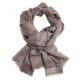 Muisgrijze jacquard geweven pashmina-omslagdoek