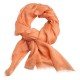 Perzikkleurige jacquard geweven pashmina-omslagdoek