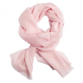 Zachte roze dubbeldraads keper pashmina-omslagdoek