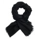 Zwarte dubbeldraads keper pashmina-omslagdoek