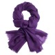Donkerpaarse dubbeldraads keper pashmina-omslagdoek
