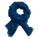 Donkerblauwe dubbeldraads keper pashmina-omslagdoek