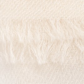 Gebroken witte dubbeldraads keper pashmina-omslagdoek