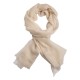Gebroken witte dubbeldraads keper pashmina-omslagdoek
