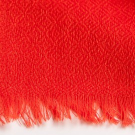 Koraalrode diamant geweven pashmina-omslagdoek