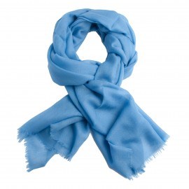 Hemelsblauwe diamant geweven pashmina-omslagdoek