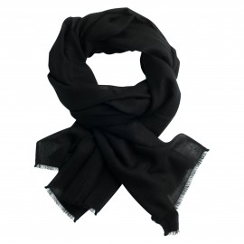 Zwarte diamant geweven pashmina-omslagdoek
