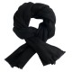 Zwarte pashmina-sjaal in kasjmier keper