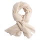 Gebroken witte keper geweven pashmina-sjaal