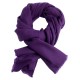 Donkerpaarse keper geweven pashmina-sjaal