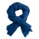 Donkerblauwe keper geweven pashmina-sjaal